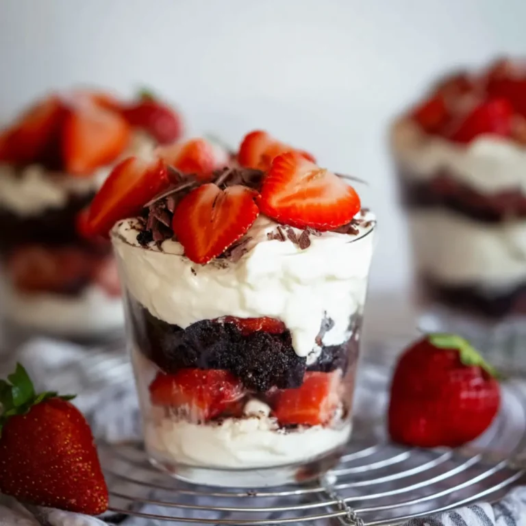 Erdbeer Brownie Tiramisu