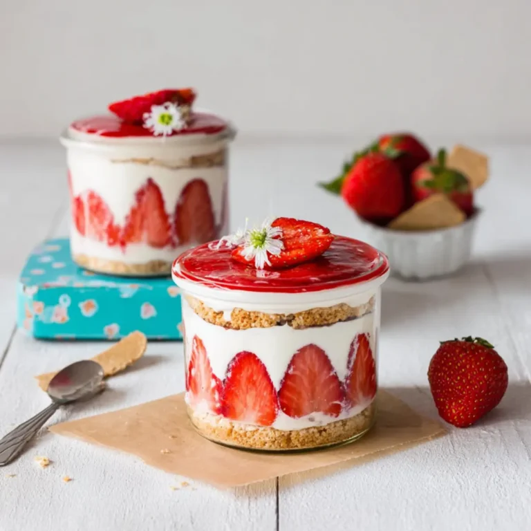 Erdbeer Butterkeks Dessert