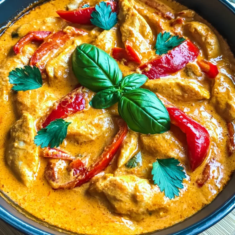 Hähnchen Geschnetzeltes mit Paprika Sahne Sauce