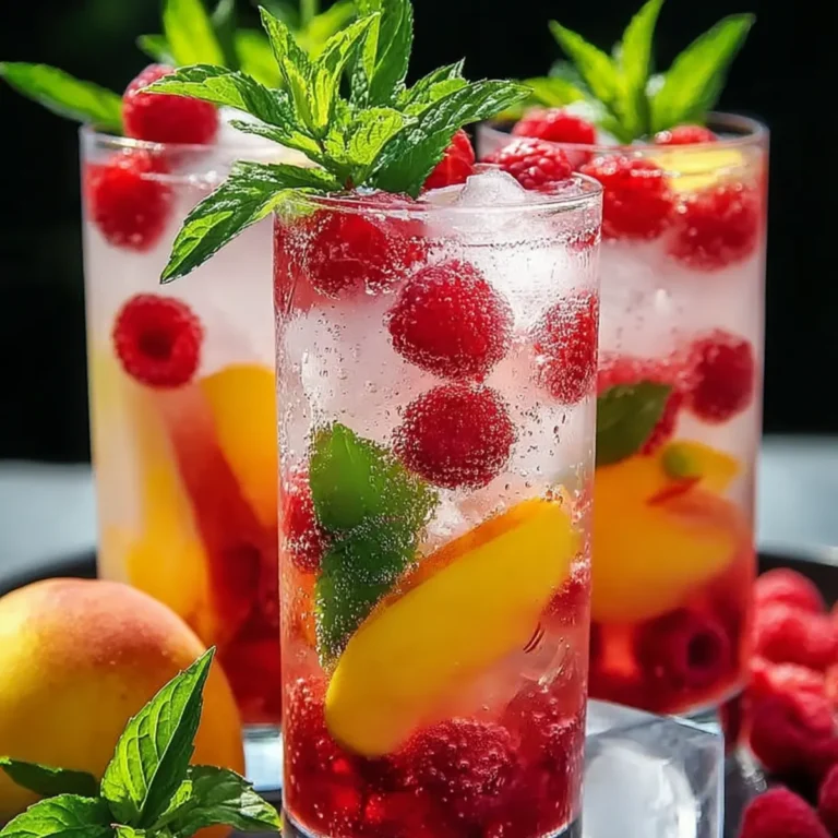 Himbeer Pfirsich Limonade