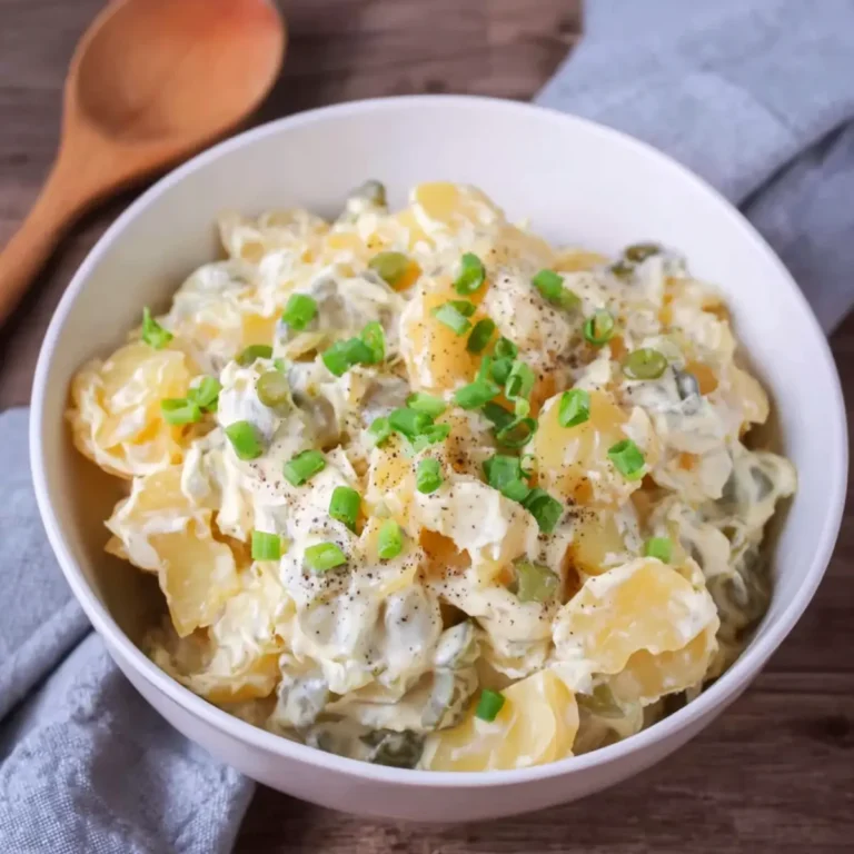 Kartoffelsalat mit Mayo & Brühe