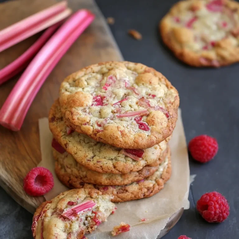 Rhabarber Himbeer Kekse