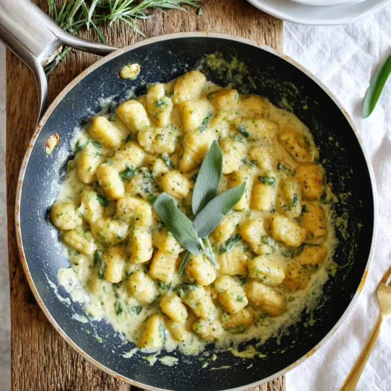 Salbei Gnocchi in cremiger Soße