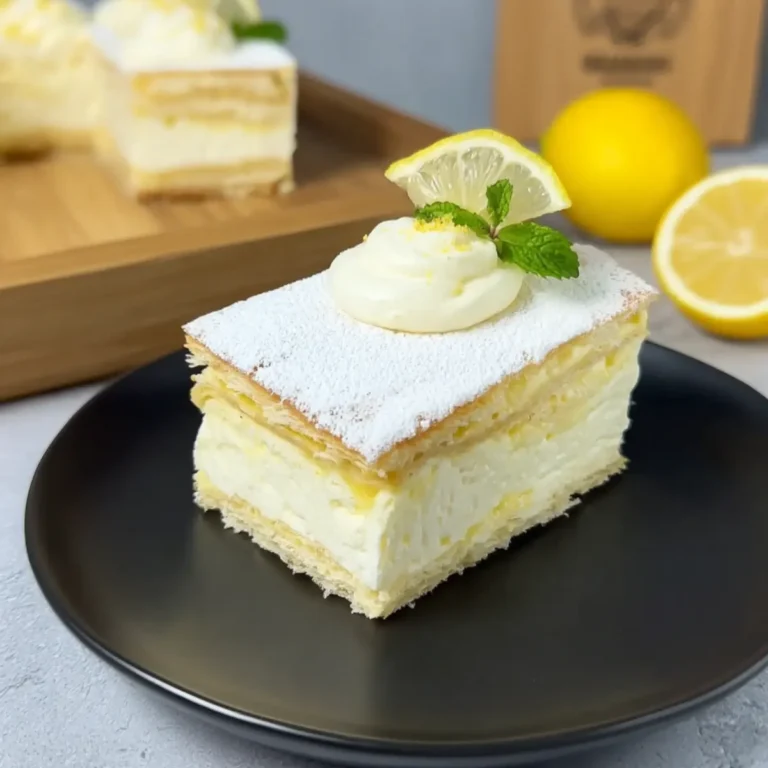 Zitronen Mascarpone Schnitte