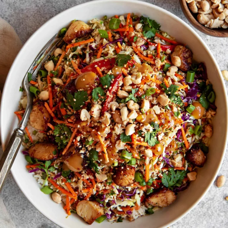 Asiatischer Hähnchen Crunch Salat
