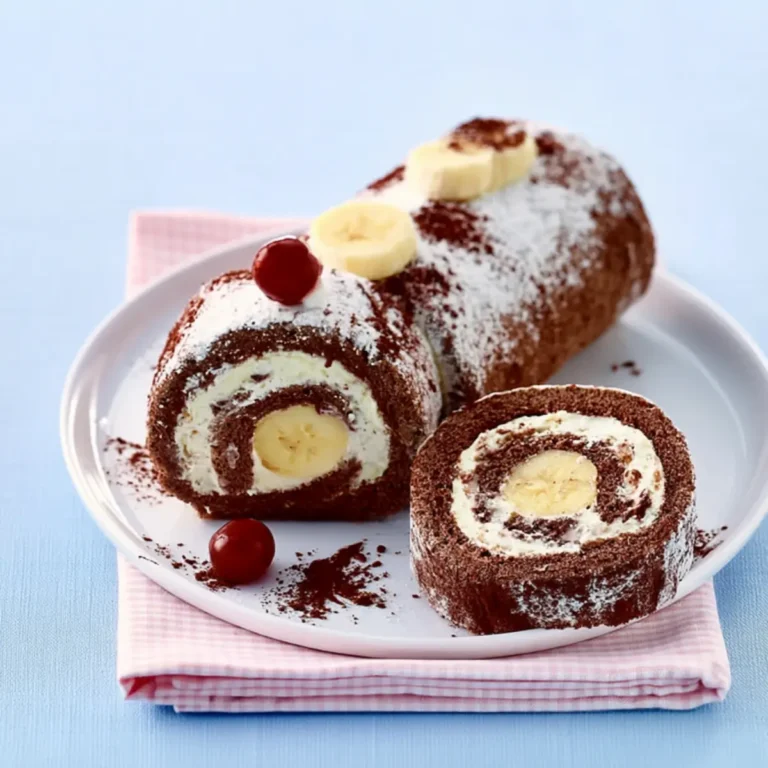 Banana Split Biskuitrolle