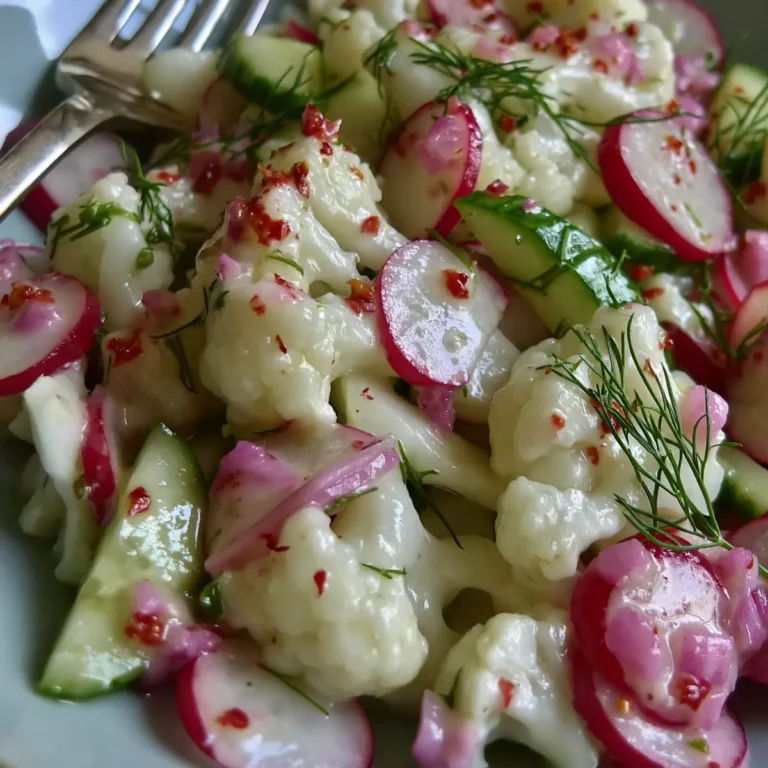 Blumenkohl Radieschen Salat