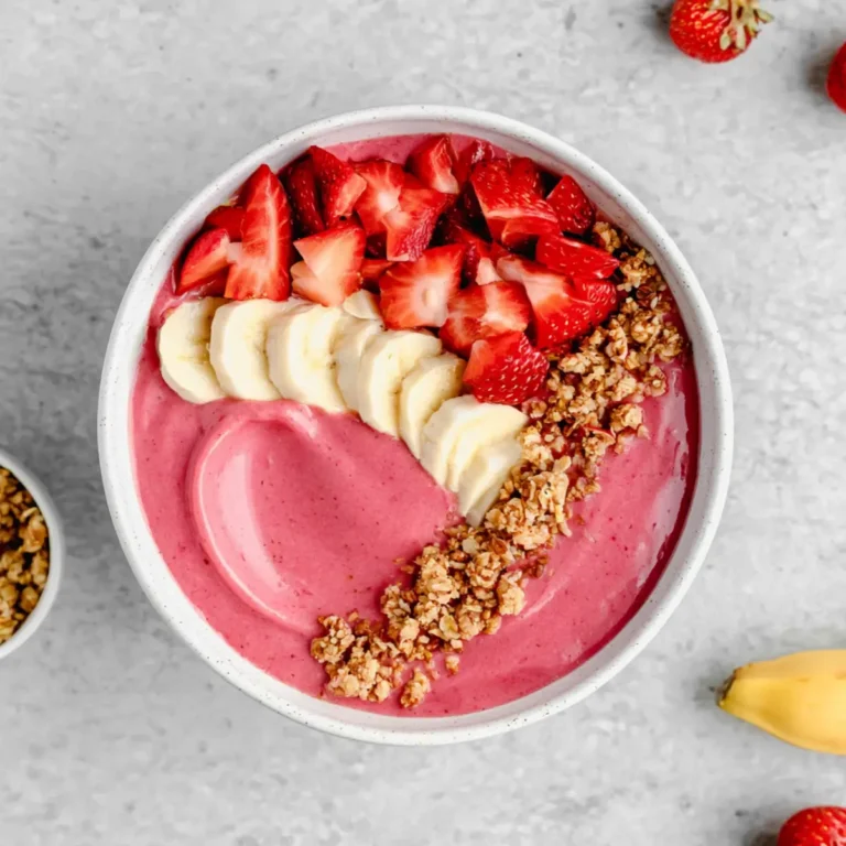 Erdbeer Bananen Smoothie Bowl