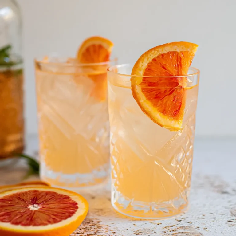 Fruchtiger Aperitif mit Orange und Ginger Ale