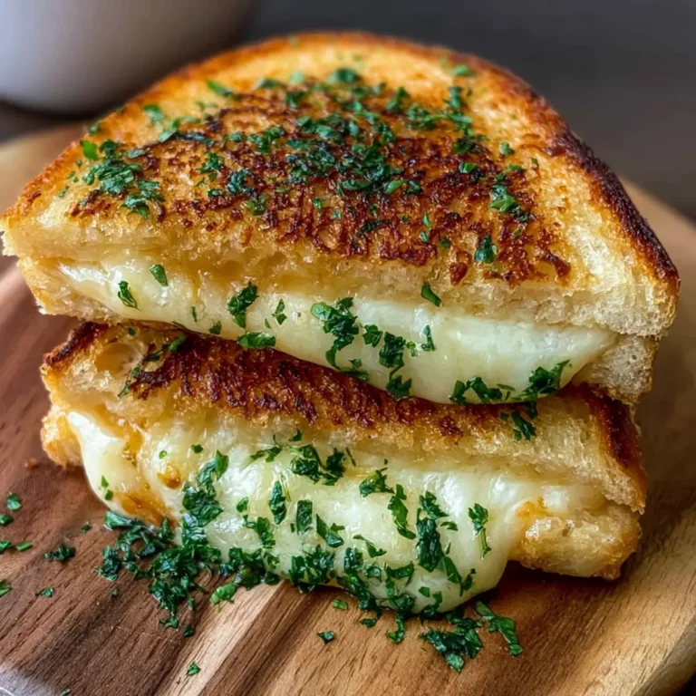 Grilled Cheese mit Knoblauchbrot