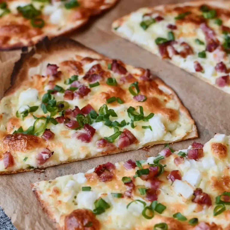 Kalorienarmer Flammkuchen