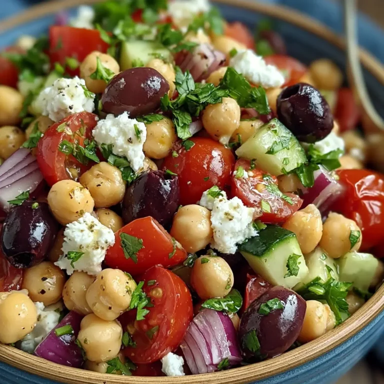 Kichererbsensalat nach griechischer Art