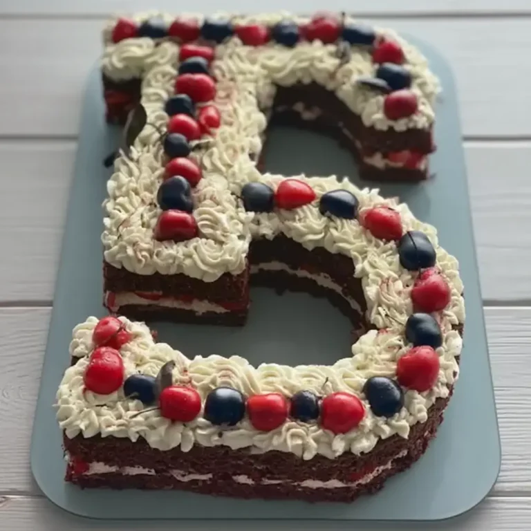 Letter Cake Schwarzwälder Kirsch