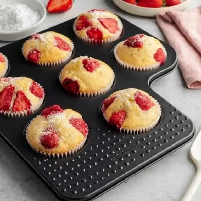 Muffins mit Erdbeeren