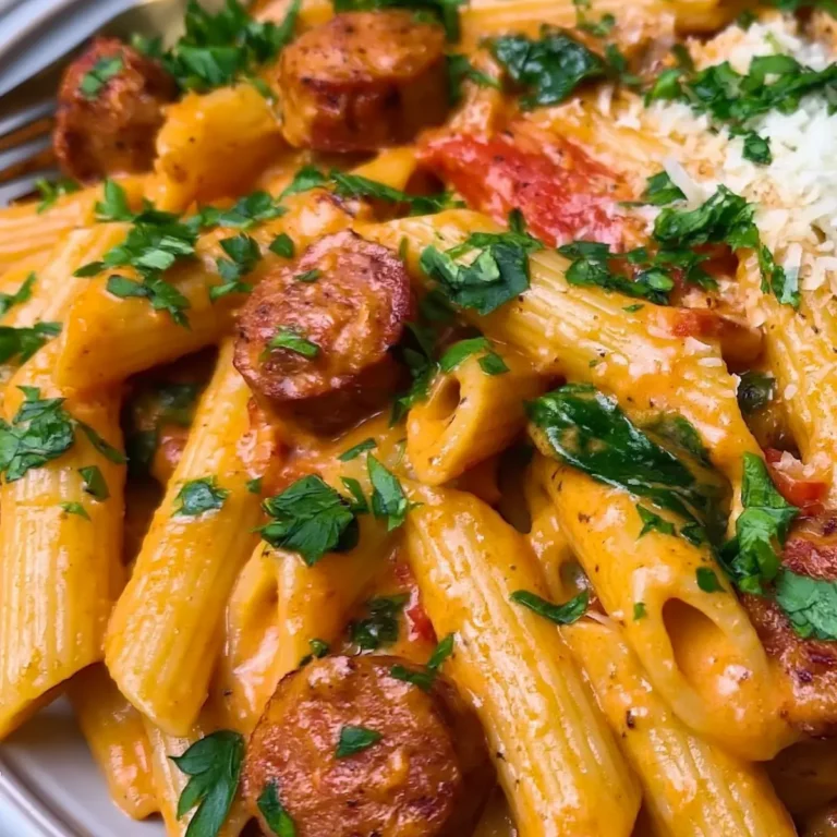 One Pot cremige Cajun Wurst Pasta