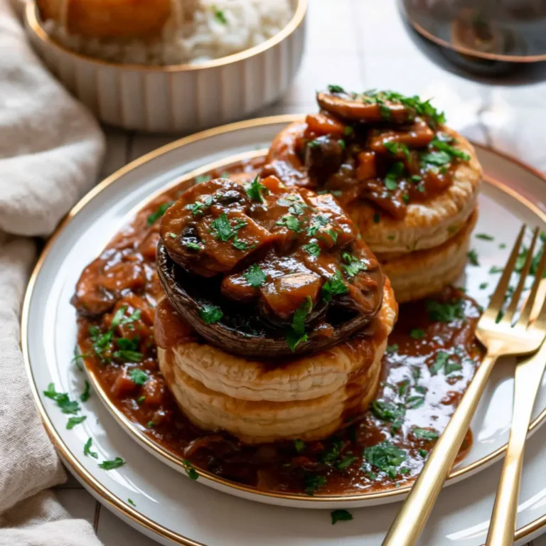 Pilzgulasch à la Bourguignonne
