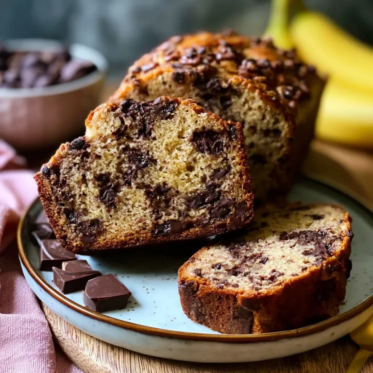 Schokoladenstückchen Bananenbrot