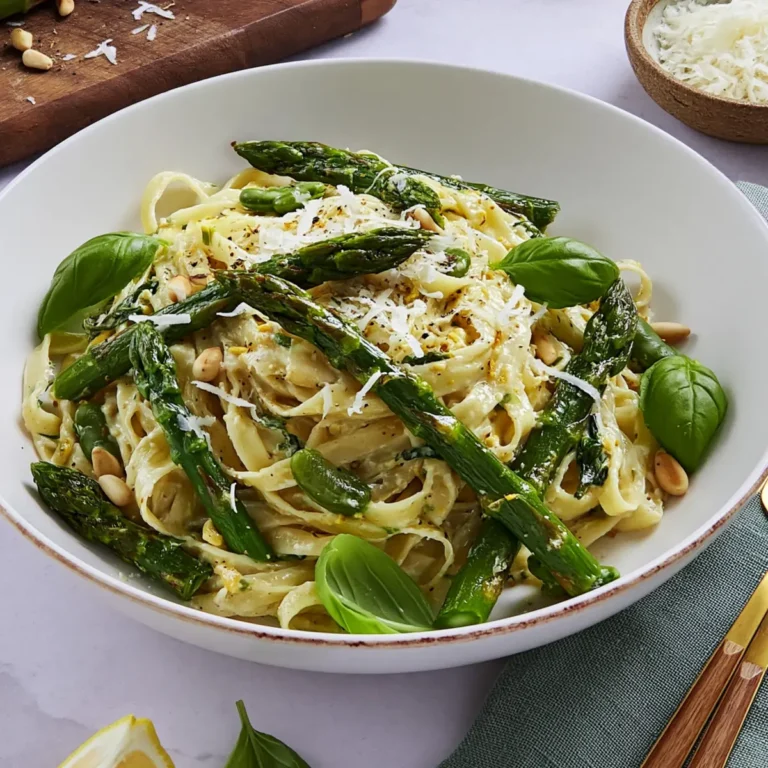 Tagliatelle mit grünem Spargel