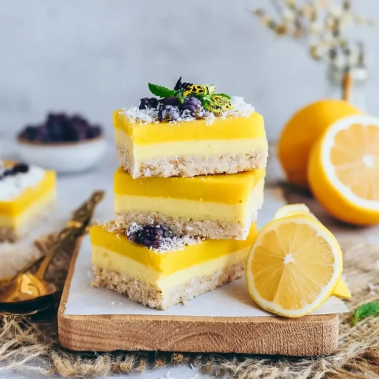 Vegane Zitronencreme Riegel