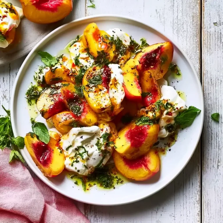 Burrata mit Nektarinen