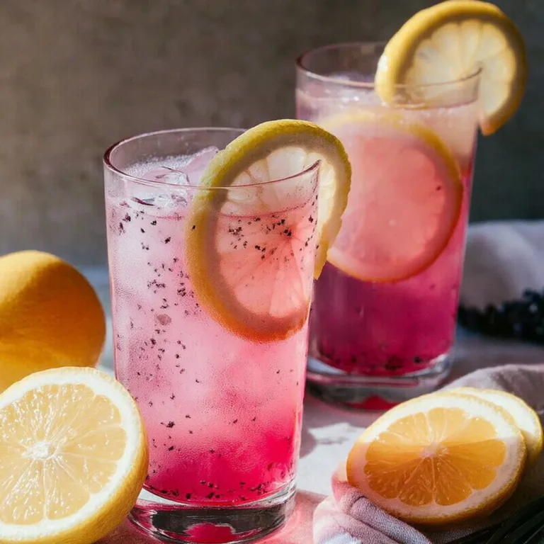 Geschlagene Pink Zitronenlimonade