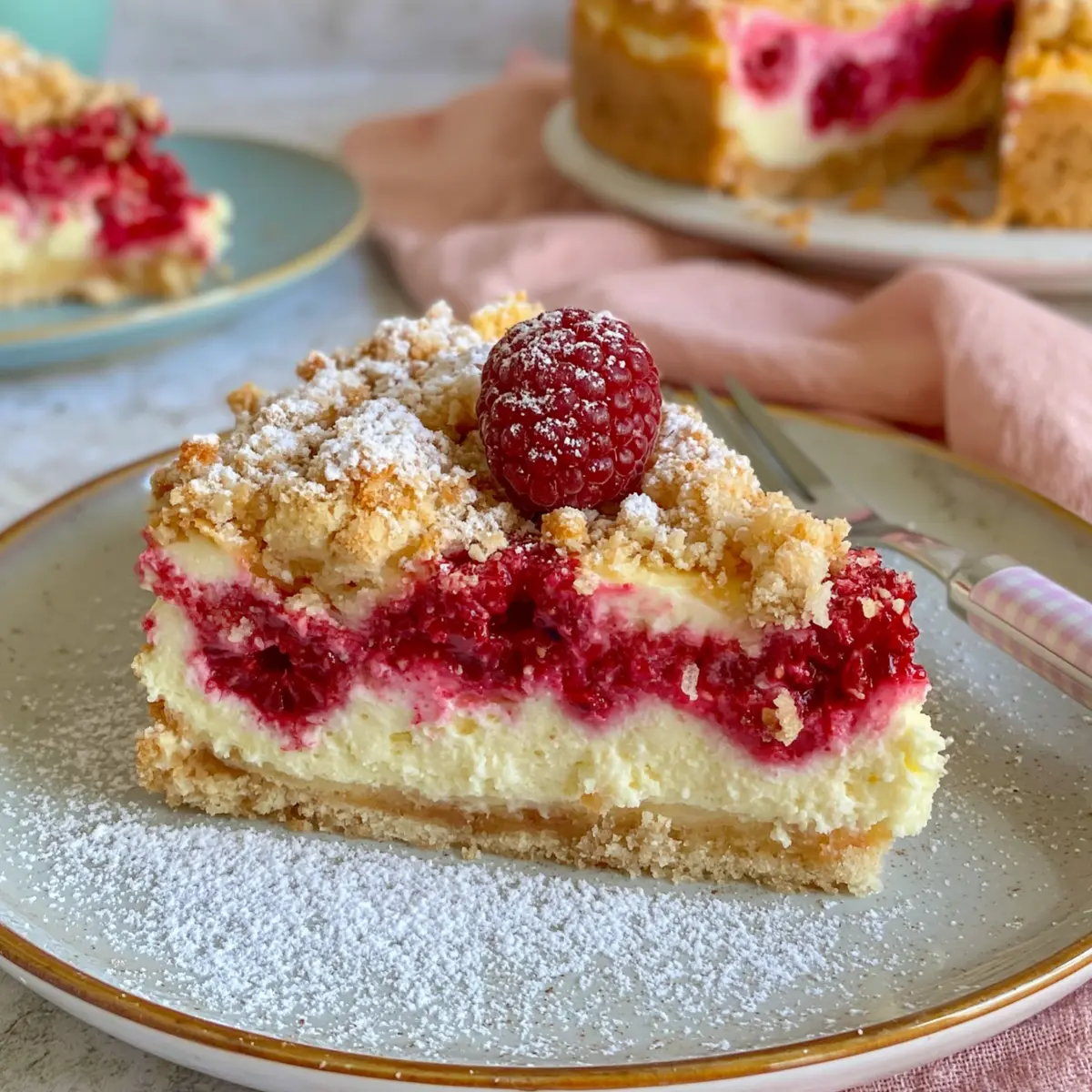 Himbeer Quark Kuchen