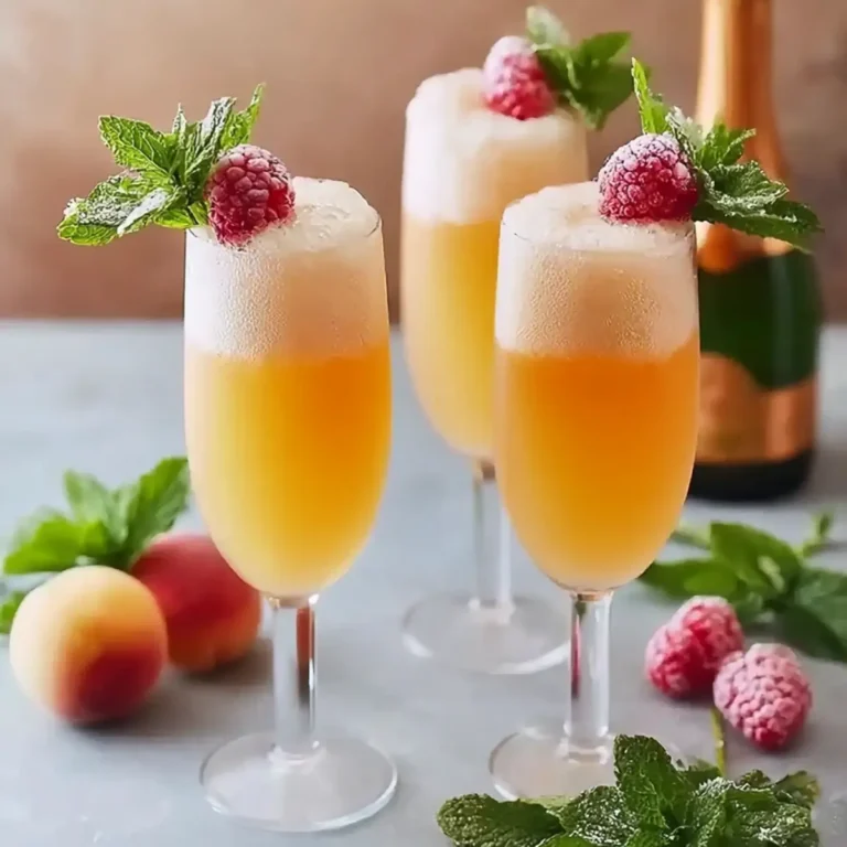 Pfirsich Bellini alkoholfrei