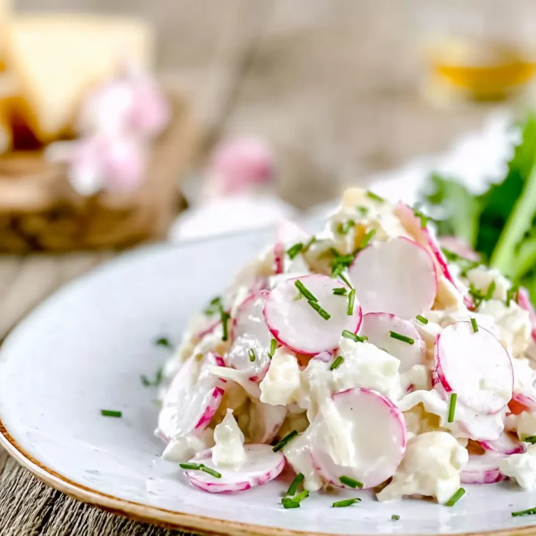 Radieschen Käse Salat