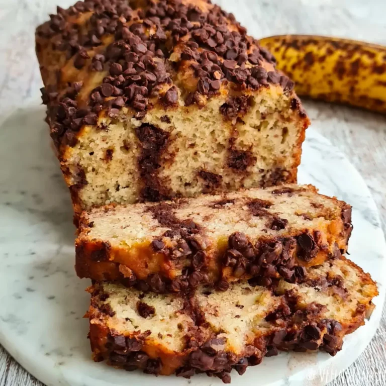 Veganes Bananenbrot mit Schokolade