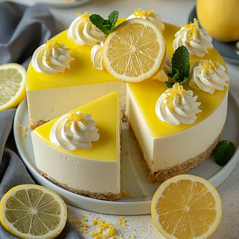 Zitronen Torte mit Joghurt