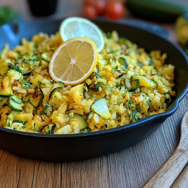 Zucchini Reis Pfanne