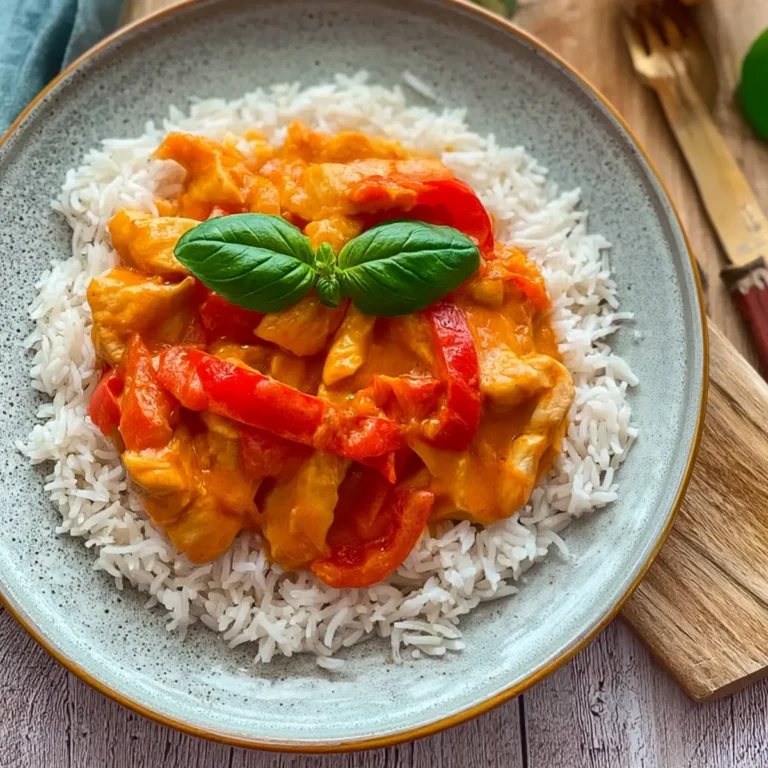 Hähnchengeschnetzeltes mit Paprika