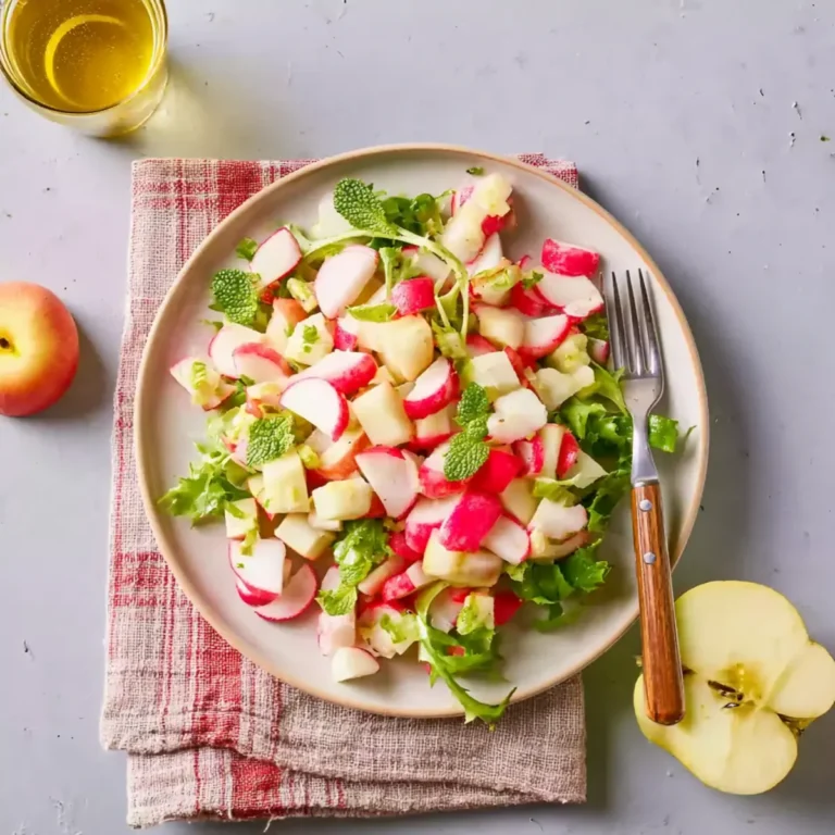 Knackiger Radieschensalat mit Apfel