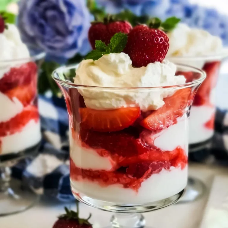 Mascarpone Topfencreme mit Erdbeeren