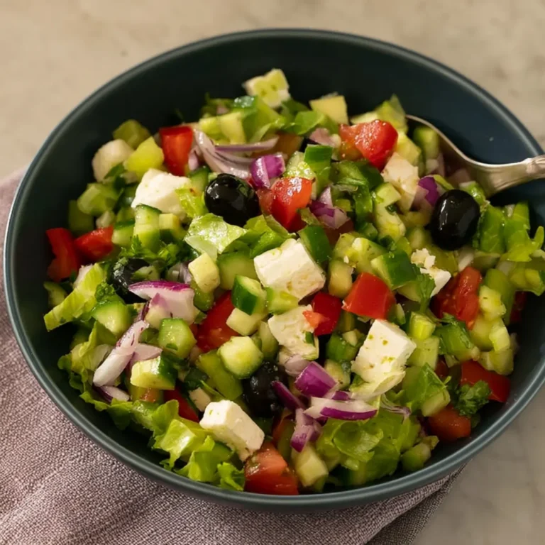 Mediterraner griechischer Salat